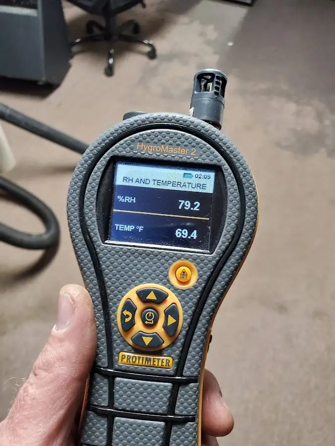 Moisture meter humidity assessment for Fire & Smoke Damage Restoration in Whittier